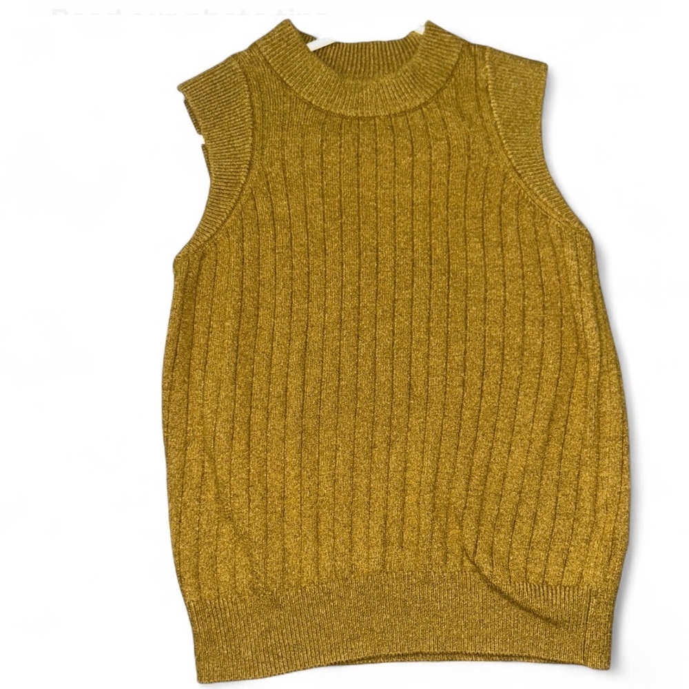 Who What Wear Mustard Knit Sweater